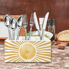 QZQE Boho Yellow Sunshine Pen Pencil Holder Organizer - Image 5
