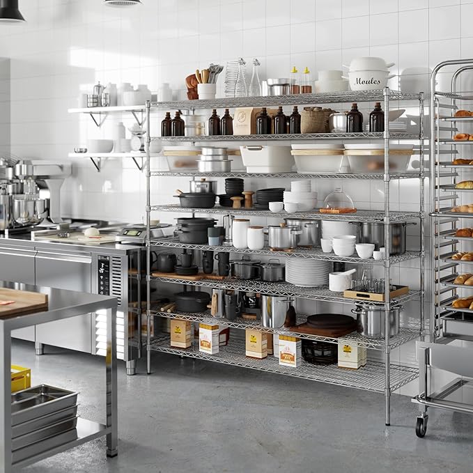 Regal Altair 21" Deep x 72" Wide x 74" Height Wire Shelving Kit | 8-Tier | NSF - Image 4
