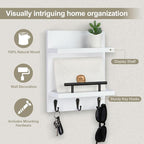Lucundm Key Holder Wall Mount, Mail Shelf Decor - Image 3