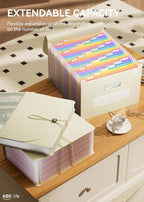 ABC life 26-Pocket Accordion File Organizer, Expanding File Folder, Letter/A4 - Image 3
