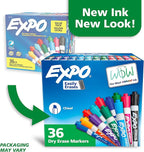 EXPO Dry Erase Markers, Chisel Tip, Office & Home | 36 Count - Image 2