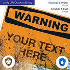 Custom Warning Sign, OSHA Sign, 18x24 Inches, Rust Free .063 Aluminum, Fade - Image 5