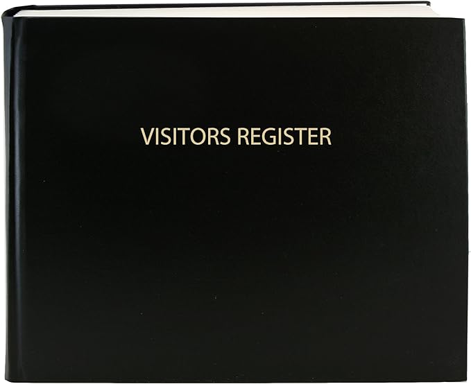 BookFactory Visitor Log Book Visitors Register Sign-in Book by BookFactory