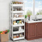 Sywhitta 6-Tier Plastic Rolling Utility Cart - Image 3
