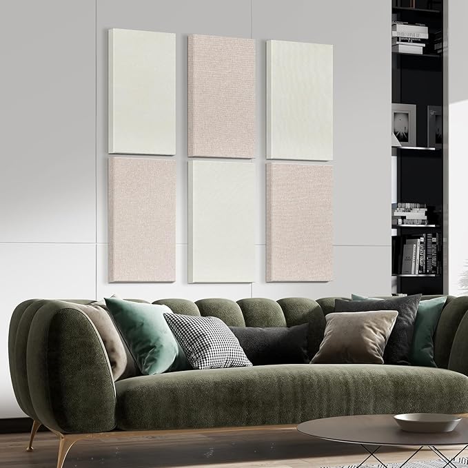 23.62" X 11.81" X 2" Fiberglass Wall Panel, 4 Pack Acoustic Panels, Acoustic - Image 2