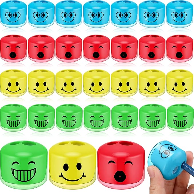 Crtiin 48 Pcs Back to School Pencil Sharpeners by Crtiin