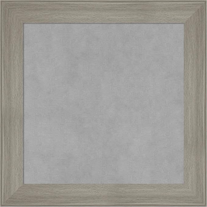 Amanti Art Grey Framed Magnetic Board 20x20 Small Vision Board by AmantiArt