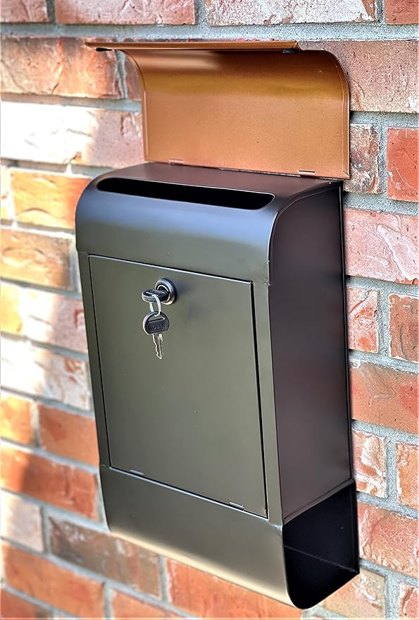 NACH Locking Mailbox, 16 x 4.5 x 10 inch, Waterproof Mailbox Wall Mount - Image 8