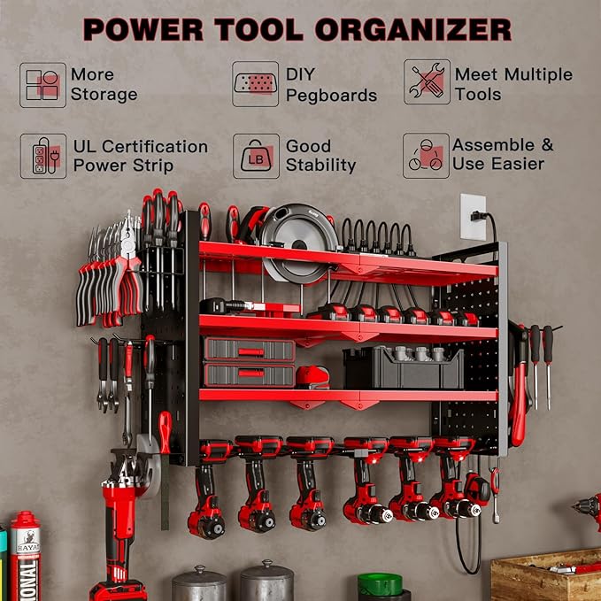 NattyDot Power Tool Organizer Wall Mount - Image 4