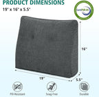 TANYOO Back Support Pillow for Recliner Soft Dual Layer Lumbar Support Pillow - Image 6
