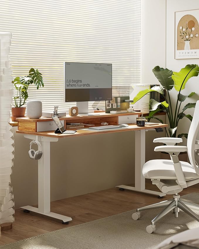 FEZIBO 40 x 24 Inch Height Adjustable Electric Standing Desk - Image 2