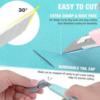 WORKPRO Premium Utility Knife Retractable Snap-off blade, Gift - Image 3