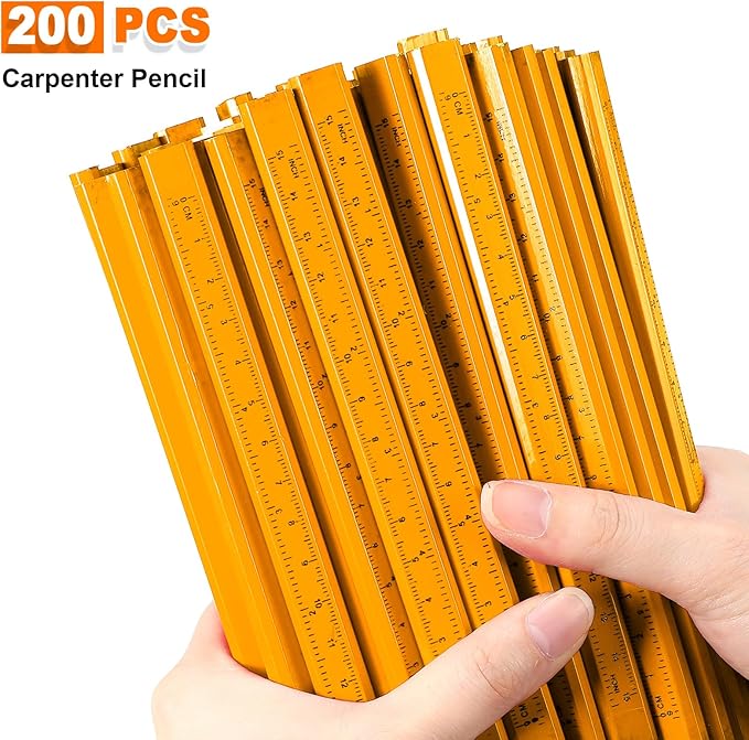 Honoson 200 Pcs Flat Construction Pencils - Image 3