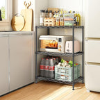DurayLoly 3 Tier Metal Wire Storage Shelves, Adjustable Small Wire Shelving Unit - Image 4
