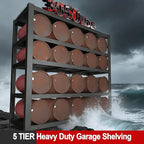 ZEUKMXOO 84" H Garage Shelving, Storage Shelves 3050LBS Heavy Duty Storage - Image 4