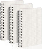 AHGXG A5 Graph Paper Notebook Spiral Spiral Journal 5.7"x 8.3", Quad Ruled by AHGXG