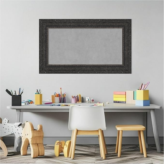 Amanti Art Black Framed Magnetic Board 17x29 Small Vision Board - Image 5