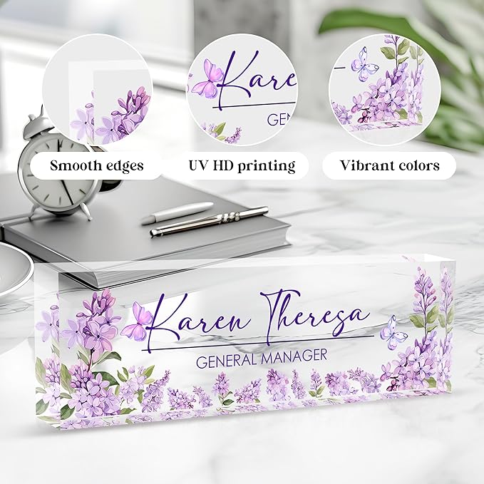 Custom Office Name Plate for Desk, Desk Name Plate Personalized, Personalized - Image 3