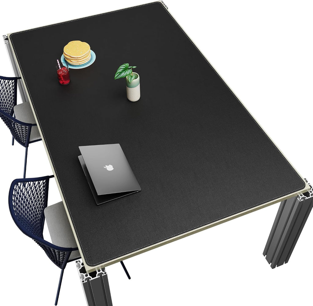 CENNBIE HUGE200 78.8" x 47" Black Leather Desk Mat