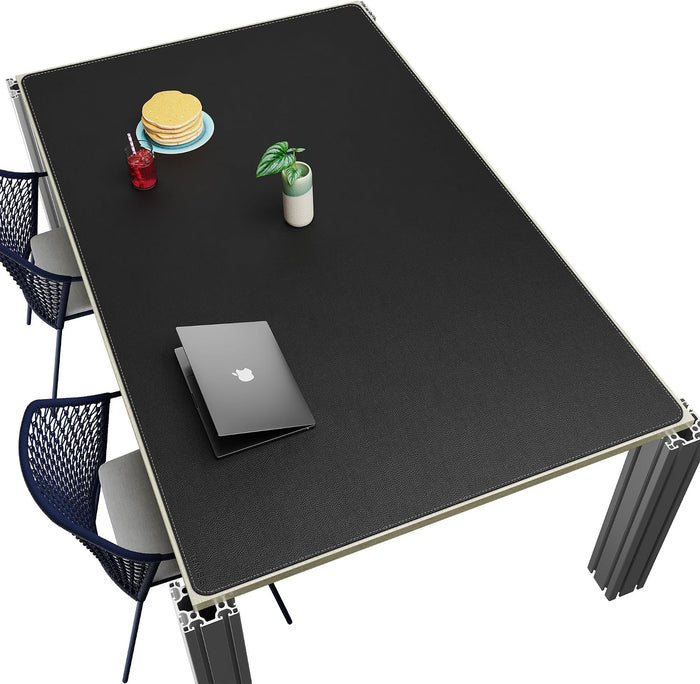 CENNBIE HUGE200 78.8" x 47" Black Leather Desk Mat