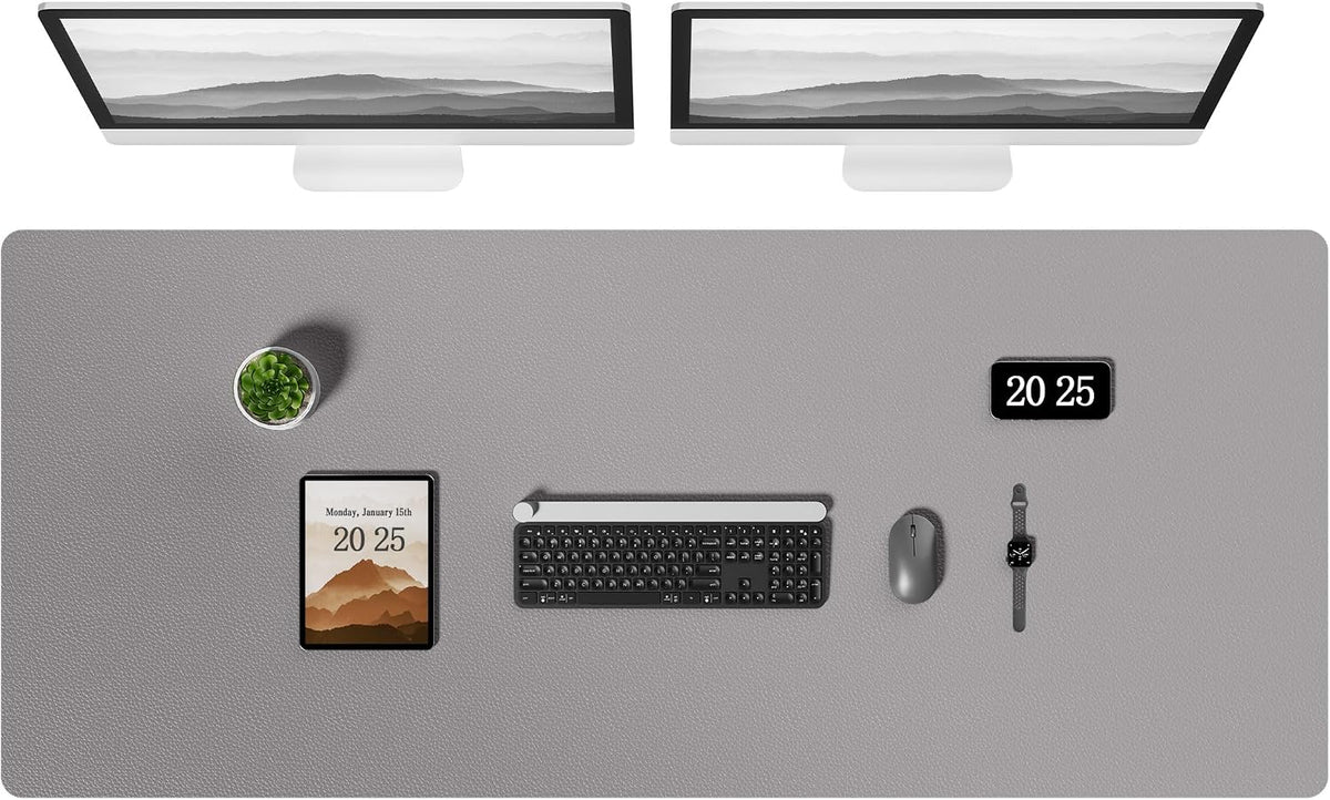 Aothia Leather Desk Pad Protector, Office Desk Mat, Large Mouse Pad, Laptop