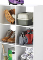 Whitmor 6 Cube Bookcase, 3 Tier Stackable MDF Bookself, Open Storage Display - Image 5