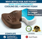 ComfiLife Premium Gel & Memory Foam Seat Cushion – Doctor Recommended Office - Image 2