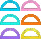 Zonon 36 Pieces Protractors Bulk Plastic 180 Degrees 6 Inch Translucent by Zonon