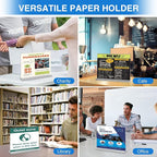 10 Pack Acrylic Sign Holder 8.5 x 11 Horizontal, Double-Sided Stand up Table - Image 5