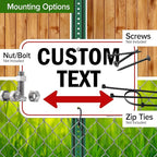 Custom Arrow, Custom Directional Sign, Two Way Arrow, 12x18 Inches, Rust Free - Image 5
