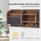 Lwenki Mail and Key Holder – Wall Mount Key Hanger - Image 6