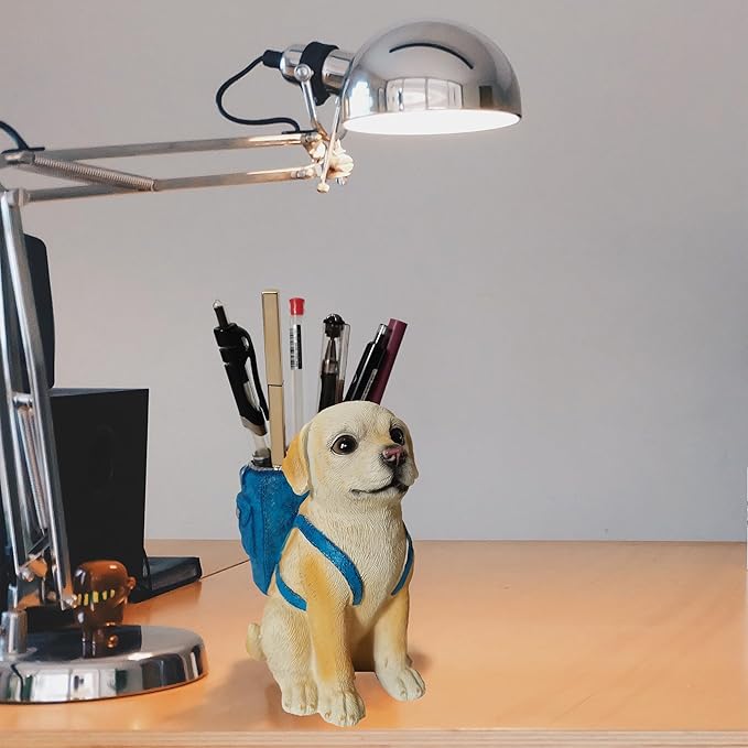 Photour Dog Pen Holder for Desk Pen Pencil Cup Creative Desktop Pen Organizer - Image 2