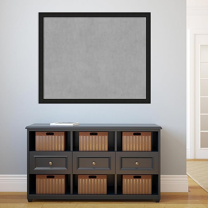 Amanti Art Black Framed Magnetic Board 35x43 X-Large Vision Board - Image 5