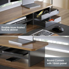 Fenge Monitor Stand, Dual Monitor Riser, 42.5inch Large Desk Computer Monitor - Image 2