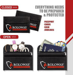 ROLOWAY Small Fireproof Bag, Non-itchy Fireproof Money Bag - Image 4