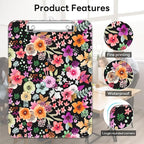 Luminzo Plastic Cute Clipboard Low-Profile Metal Clip, A4 Letter Size 9 x 12.5 - Image 6