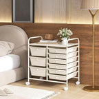 LDAILY 9 Drawer Rolling Storage Cart, Rolling Cart - Image 8