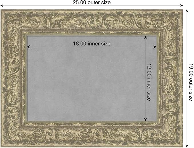 Amanti Art Silver Framed Magnetic Board 19x25 Small Vision Board - Image 2