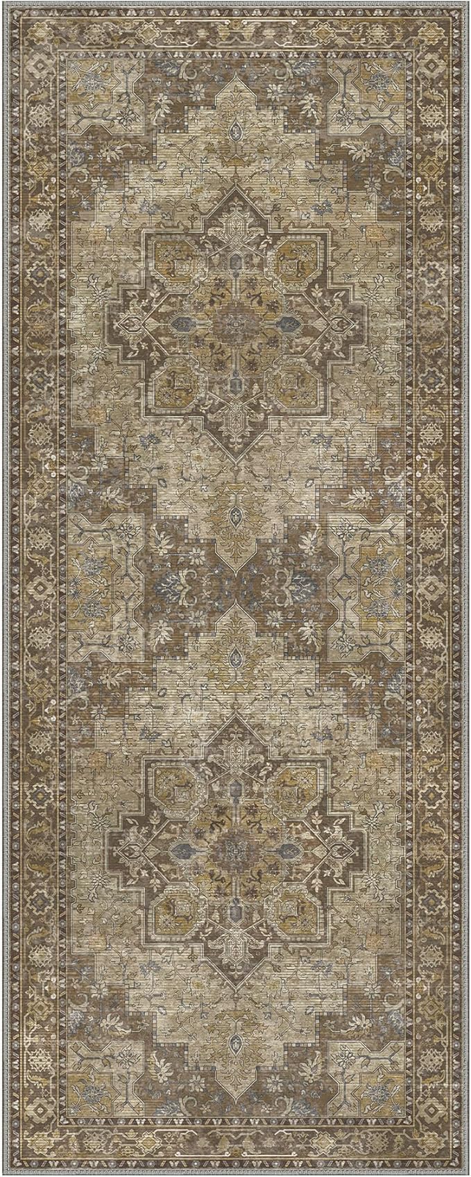 GENIMO 2x7 Runner Rugs for Hallway, Machine Washable Non Slip Vintage Rugs - Image 7