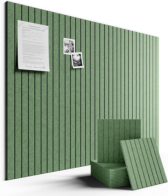 Large Felt Bulletin Board 48" x 36" Cork Board Alternative-12 Pack by FLUXYNARA