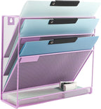 EASEPRES Desk File Organizer Mesh 4-Tier, Hanging Wall Mount Document by EASEPRES