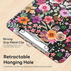 Luminzo Plastic Cute Clipboard Low-Profile Metal Clip, A4 Letter Size 9 x 12.5 - Image 4
