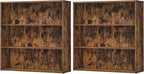 VASAGLE Set of 2 Bookshelves, 31.5 Inches Wide, 3-Tier Open Bookcases by VASAGLEbySONGMICSHOME
