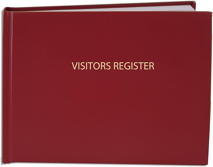 BookFactory Visitor Log Book/Visitors Register Sign-in Logbook by BookFactory
