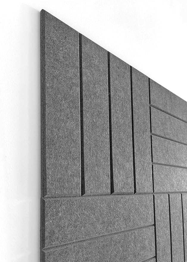 DECORITA Felt Bulletin Board Tiles | Modern Cork Board Alternative | Large Cork - Image 2