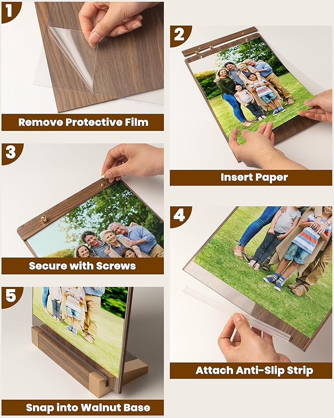 3Pack Acrylic Sign Holders 8.5 x 11 - Image 8
