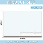 2 Pack 100 Sheets 11" x 17" Isometric Graph Paper Pad Landscape - Image 2
