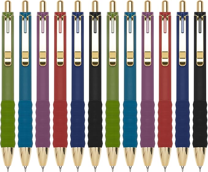 Linbsunne Gel Pens Black Ink Pen 0.5mm fine Point Pens Smooth Writing by Linbsunne