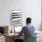 EASEPRES Mesh Wall File Organizer 6 Tier Vertical Mount Hanging Holder Magazine - Image 6