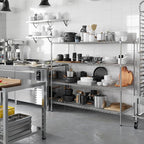 Regal Altair 24" Deep x 60" Wide x 54" Height Wire Shelving Kit | 4-Tier | NSF - Image 5